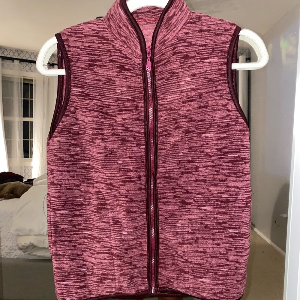 Purple/ pink zip up vest
